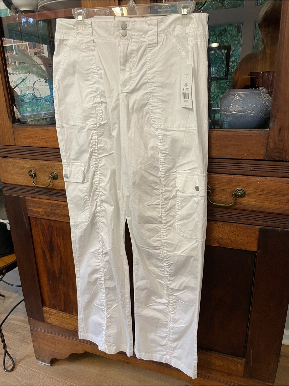 True Craft White Utility Cargo Pants – Straight Casual Fit NWT 10